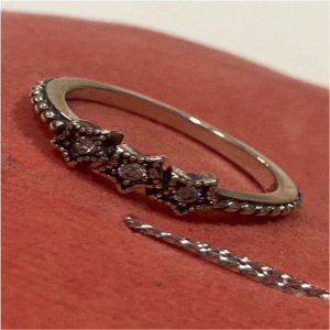 Anillo Envejecido Aro delgado Talla 7