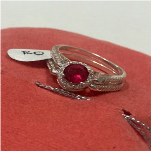 Anillo en Plata Doble Pepa Talla 9/12
